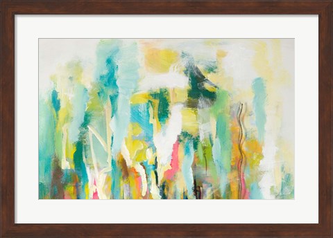 Framed Mist of the Crowd Abstract Print