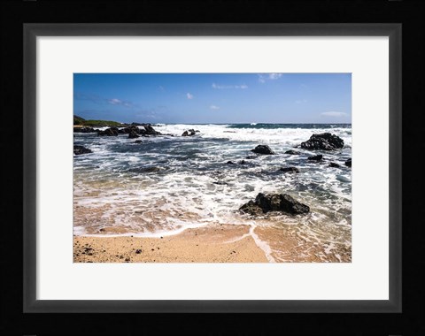 Framed Oahu Rocky Shores I Print