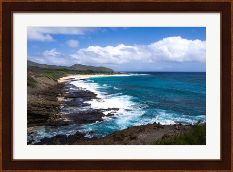 Framed Oahu Rocky Shores II Print