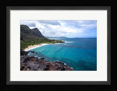 Framed Oahu Cliffs Print