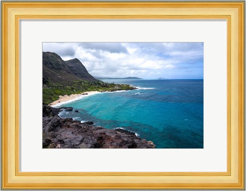 Framed Oahu Cliffs Print