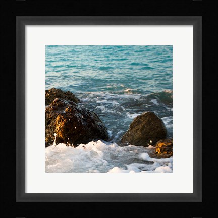 Framed On the Rocks II Print