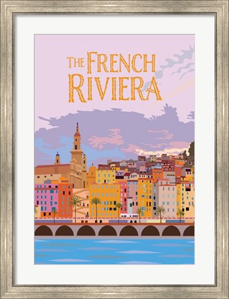 Framed French Riviera Print