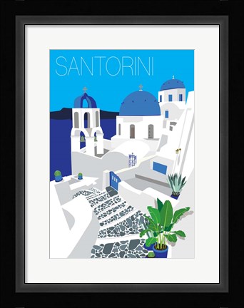 Framed Santorini Print