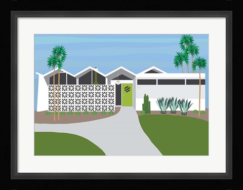 Framed Palm Springs Living I Print