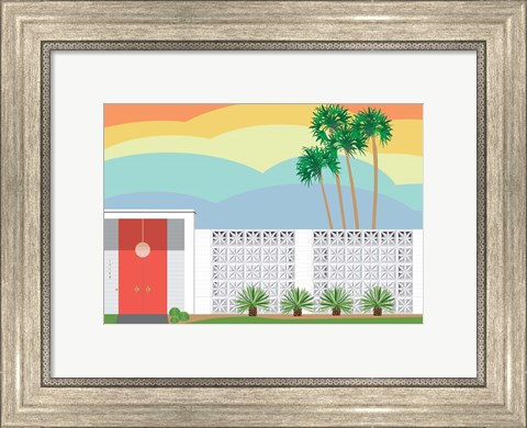 Framed Palm Springs Sunset Print