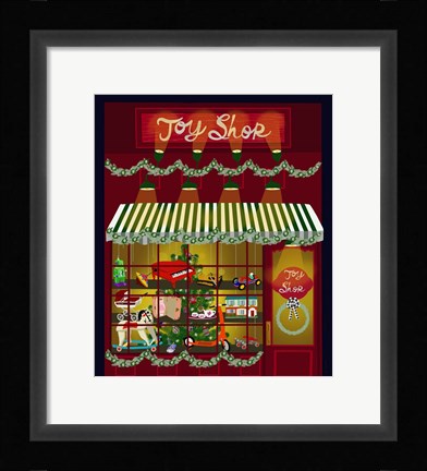 Framed Toy Shop Print