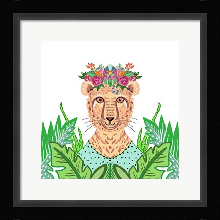 Framed Girly Cheetah Print