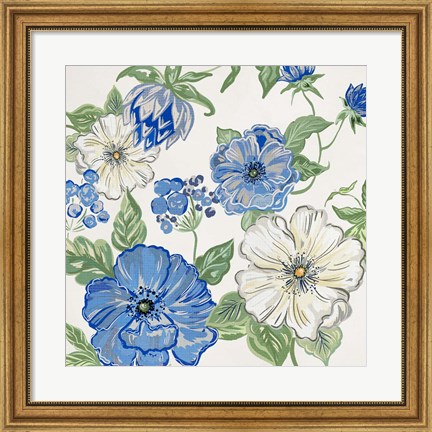 Framed Italian Floral Theme II Print