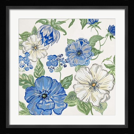 Framed Italian Floral Theme II Print