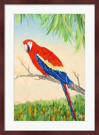 Framed Tropic Bird in Paradise I Print