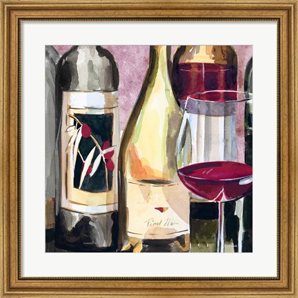Framed Vintage Wines II Print