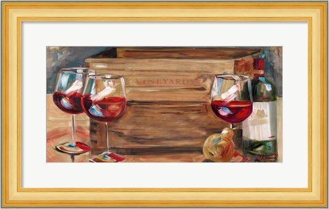 Framed Vineyard Wine Print