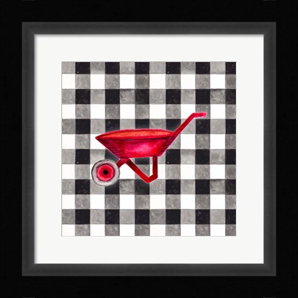 Framed Fun Farm Icon VI Print