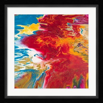 Framed Red Blizzard Print