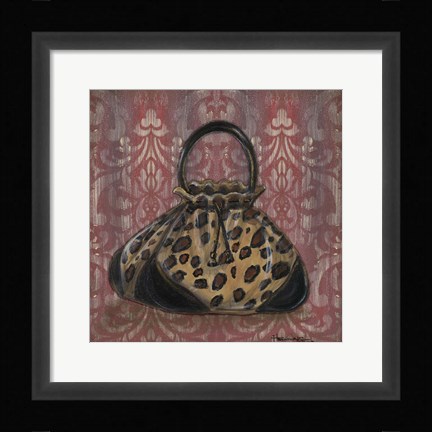 Framed Evening Out on Red I Print