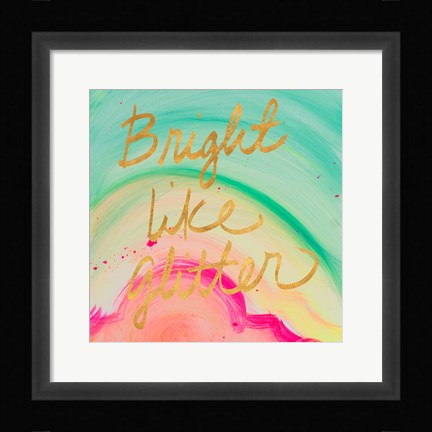 Framed Chic Glitter II Print