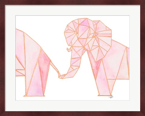Framed Follow the Elephant Print