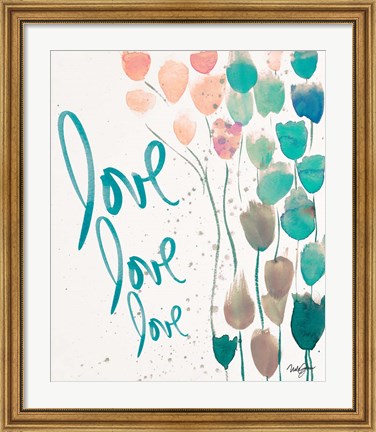 Framed Ballooned Love Print