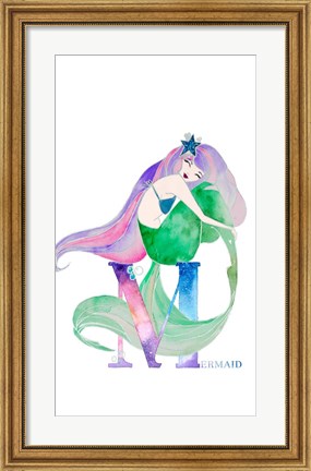 Framed Mermaid (M) Print