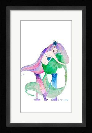 Framed Mermaid (M) Print
