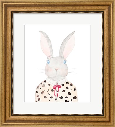 Framed Sweater Rabbit Print