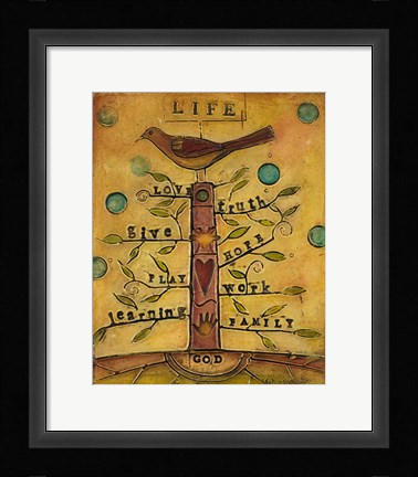 Framed Life Bird Print