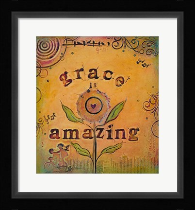 Framed Grace is Amazing Print