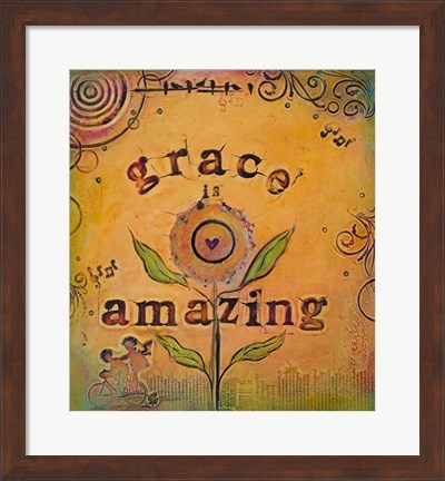 Framed Grace is Amazing Print