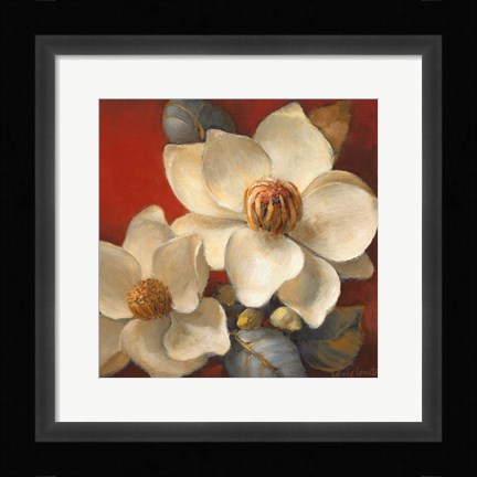 Framed Magnolia Passion II Print
