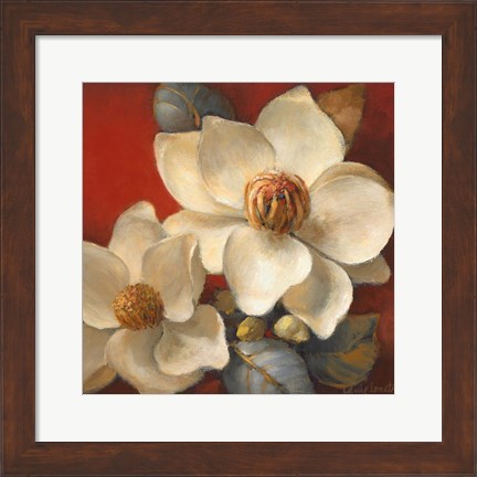 Framed Magnolia Passion II Print