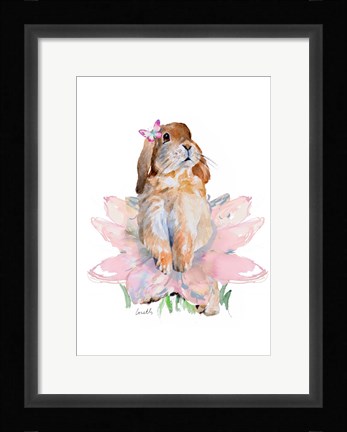 Framed Ballet Bunny III Print