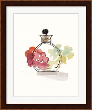 Framed Crystal Floral Perfume II Print