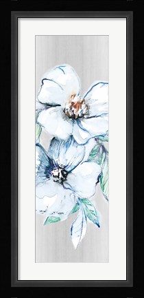 Framed Moonlit Floral Panel II Print