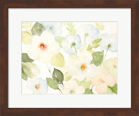Framed Dreamy Blooms I Print