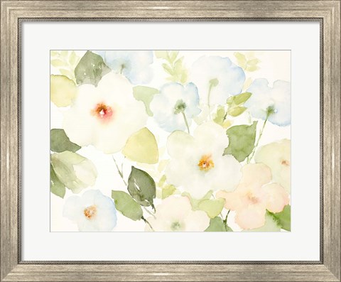 Framed Dreamy Blooms I Print
