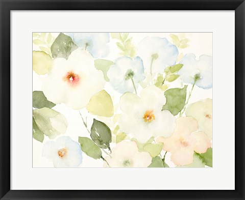 Framed Dreamy Blooms I Print