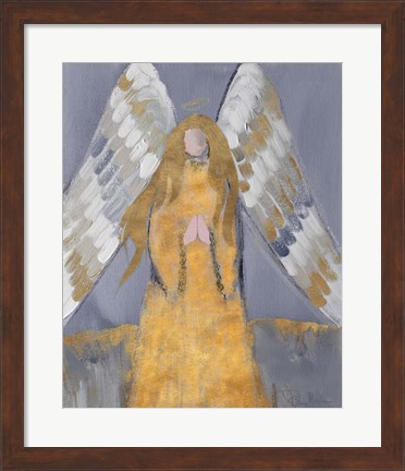 Framed Gold and Silver Angel Print