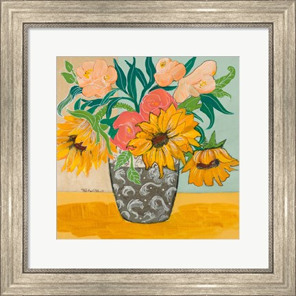 Framed Summertime Vase Print