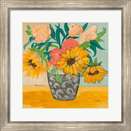 Framed Summertime Vase Print