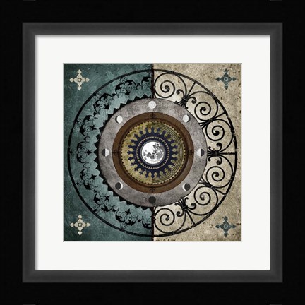 Framed Moon Wheel Print