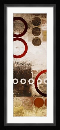 Framed Red Liberated Panel I Print