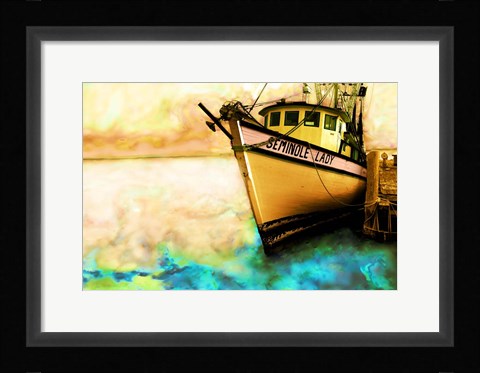 Framed Boat V Print