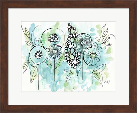 Framed Colors of the Meadow Print
