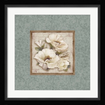 Framed Silversage Flower II Print