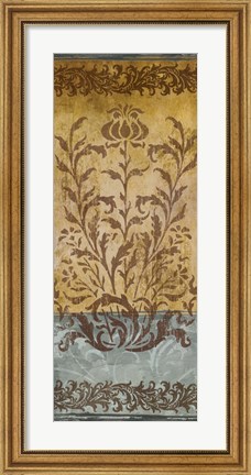 Framed Floral Imprints I Print