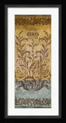 Framed Floral Imprints I Print