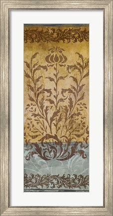 Framed Floral Imprints I Print