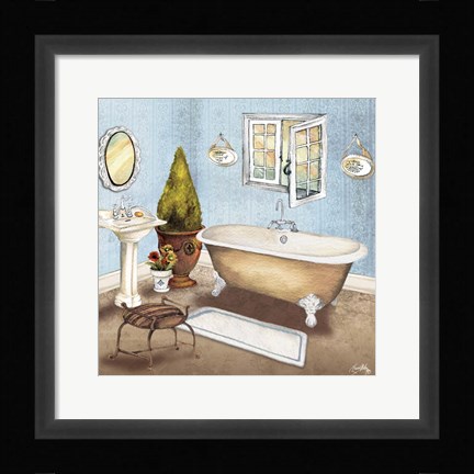 Framed Master Bath I Print