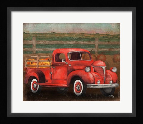 Framed Truck Harvest III Print